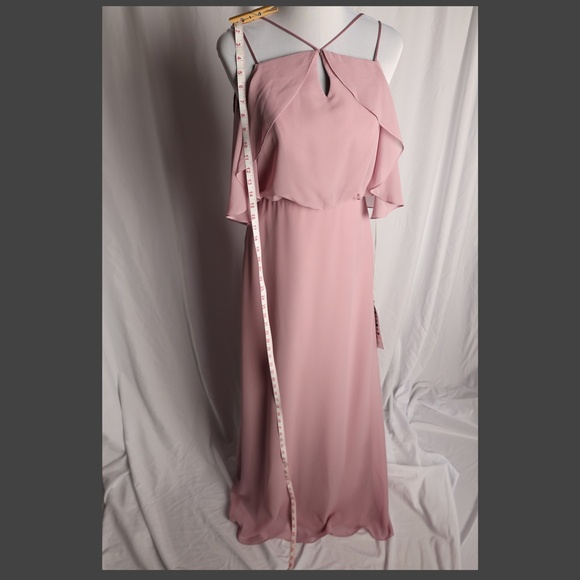 Sorella Vita 9070 Dusty Lavender Chiffon Floor Length Dress  Tag Sz10 (Sz 8) - Picture 11 of 13
